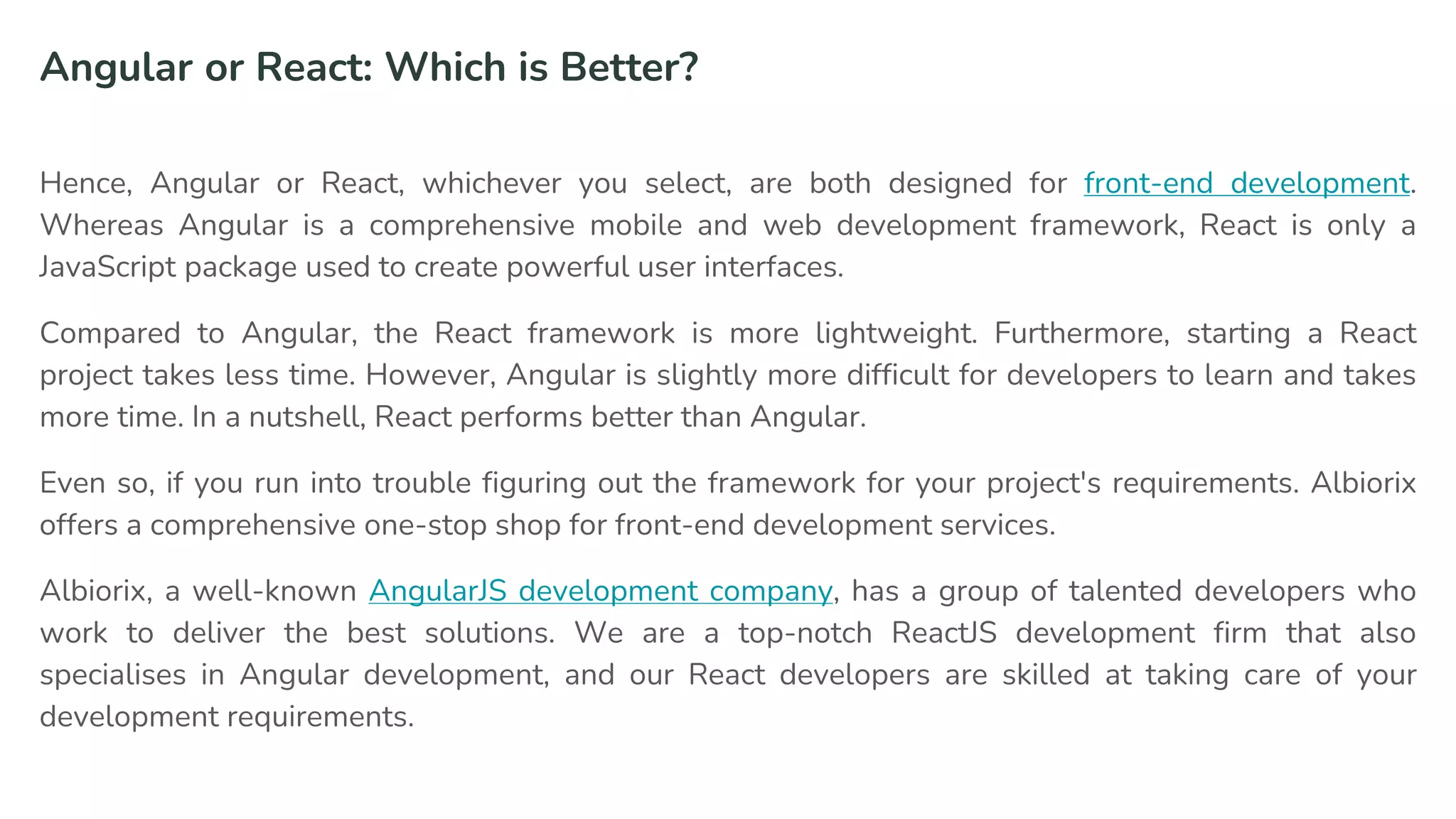 Angular vs React | PPTX