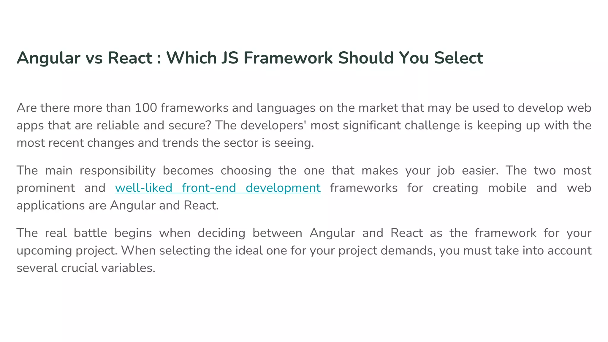 Angular vs React | PPTX