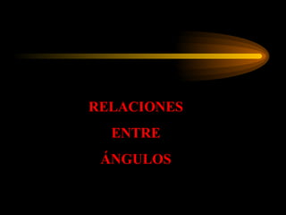 RELACIONES ENTRE ÁNGULOS 