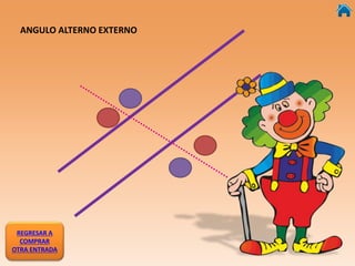 ANGULO ALTERNO EXTERNO
REGRESAR A
COMPRAR
OTRA ENTRADA
 