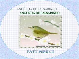 ANGÚSTIA DE PASSARINHO PATY PERRUD 