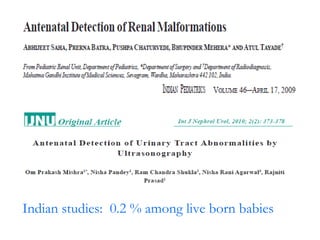<ul><li>Indian studies:  0.2 % among live born babies </li></ul>