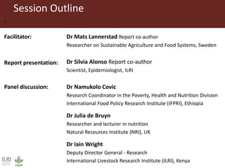 The influence of livestock-derived foods on nutrition in the first 1,000 days of life: Research report launch