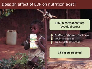 The influence of livestock-derived foods on nutrition in the first 1,000 days of life: Research report launch