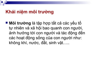 Anh huong toi moi truong va da dang sinh hoc | PPT