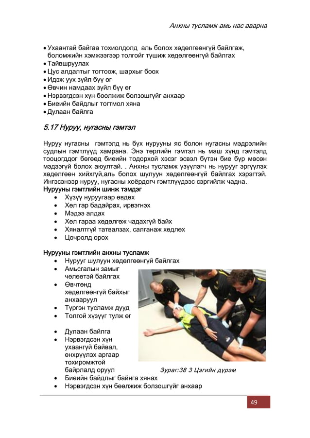 Анхны тусламжийн гарын авлага 2020 | PDF