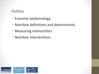 Core disciplines in agriculture-nutrition-health research: Nutrition