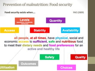 Core disciplines in agriculture-nutrition-health research: Nutrition