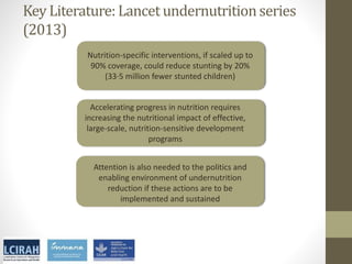 Core disciplines in agriculture-nutrition-health research: Nutrition