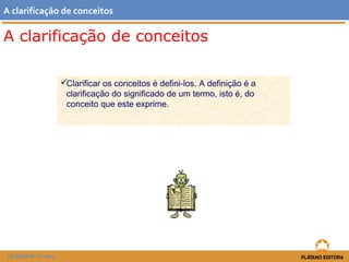 A clarificação de conceitos | PPT