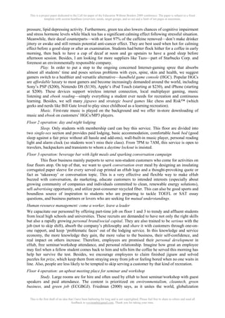 This is a project paper dedicated to the Call for paper of the Education Without Borders 2009 conference. The paper is sub...
