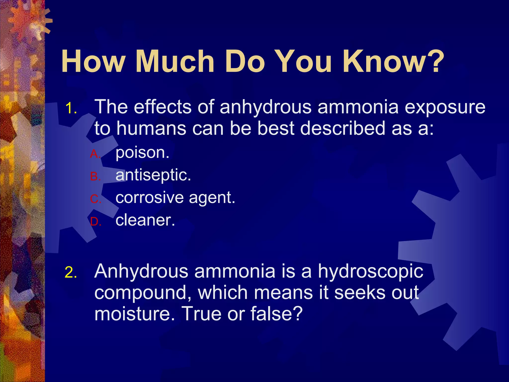 Anhydrous ammonia safety | PPT