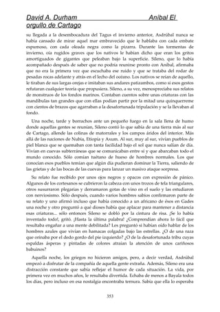 Anibal el orgullo de cartago (david durham)