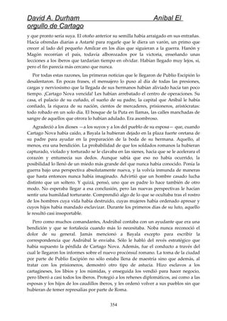 Anibal el orgullo de cartago (david durham)