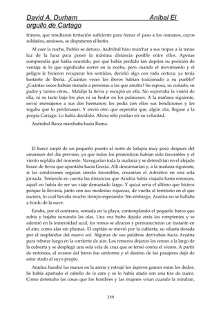 Anibal el orgullo de cartago (david durham)