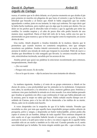 Anibal el orgullo de cartago (david durham)