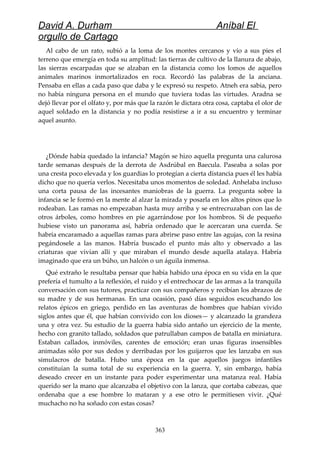 Anibal el orgullo de cartago (david durham)