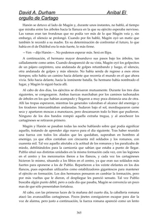 Anibal el orgullo de cartago (david durham)