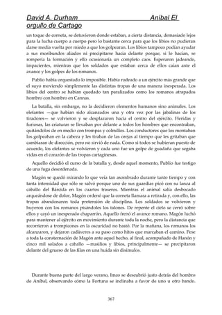 Anibal el orgullo de cartago (david durham)