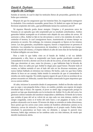 Anibal el orgullo de cartago (david durham)