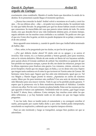 Anibal el orgullo de cartago (david durham)