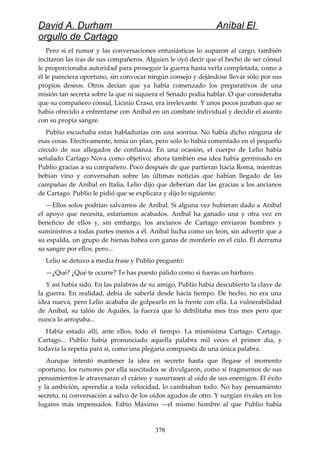 Anibal el orgullo de cartago (david durham)