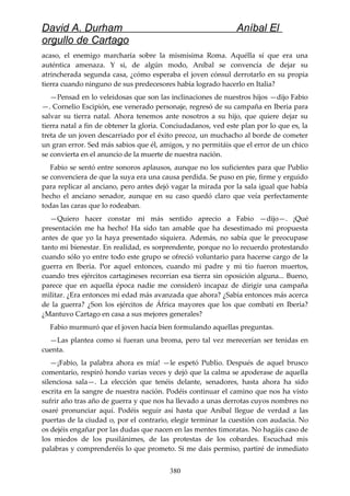 Anibal el orgullo de cartago (david durham)