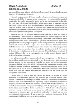 Anibal el orgullo de cartago (david durham)