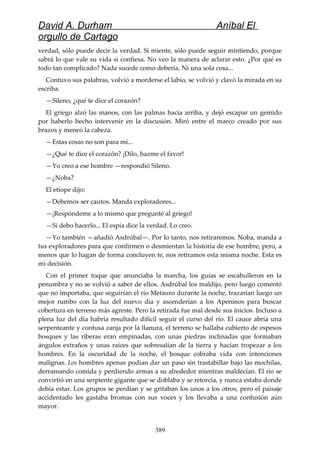 Anibal el orgullo de cartago (david durham)