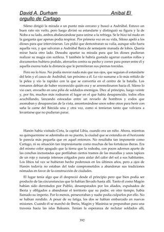 Anibal el orgullo de cartago (david durham)