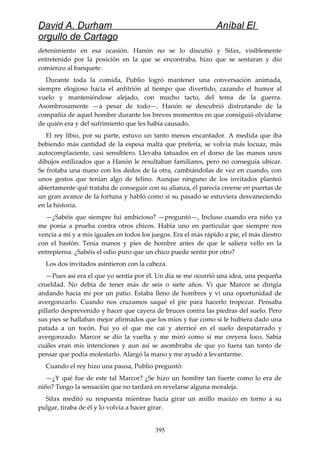 Anibal el orgullo de cartago (david durham)