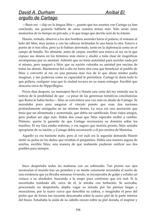 Anibal el orgullo de cartago (david durham)