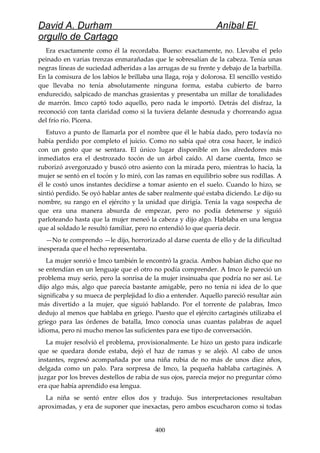 Anibal el orgullo de cartago (david durham)