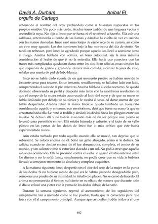 Anibal el orgullo de cartago (david durham)