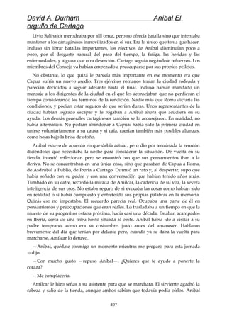 Anibal el orgullo de cartago (david durham)