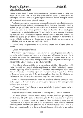 Anibal el orgullo de cartago (david durham)