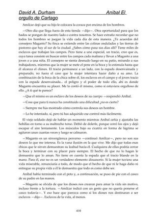 Anibal el orgullo de cartago (david durham)