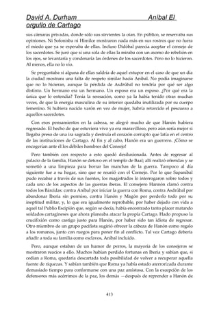 Anibal el orgullo de cartago (david durham)