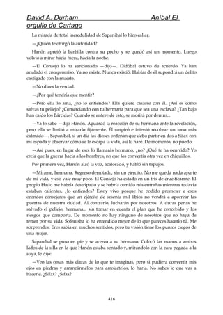 Anibal el orgullo de cartago (david durham)