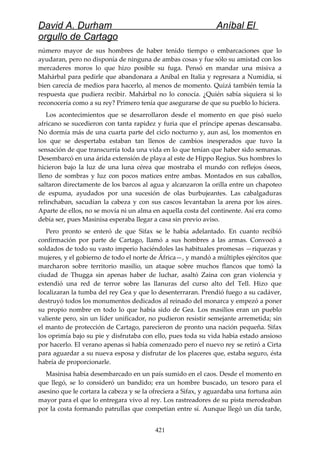 Anibal el orgullo de cartago (david durham)