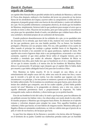 Anibal el orgullo de cartago (david durham)