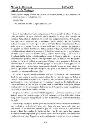 Anibal el orgullo de cartago (david durham)