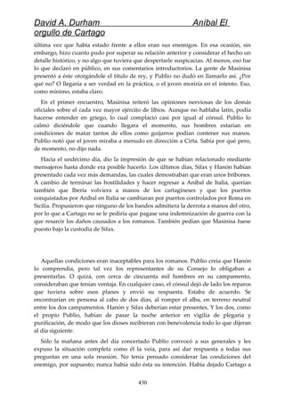 Anibal el orgullo de cartago (david durham)