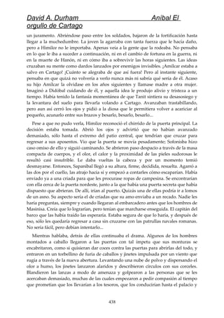 Anibal el orgullo de cartago (david durham)