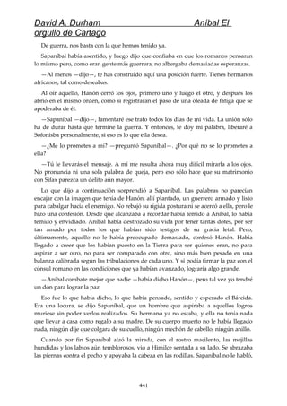 Anibal el orgullo de cartago (david durham)