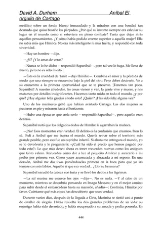 Anibal el orgullo de cartago (david durham)