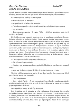 Anibal el orgullo de cartago (david durham)