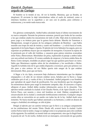 Anibal el orgullo de cartago (david durham)