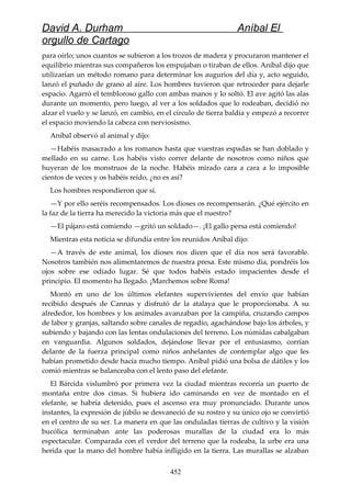 Anibal el orgullo de cartago (david durham)