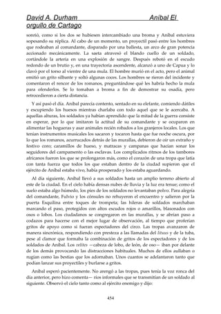 Anibal el orgullo de cartago (david durham)